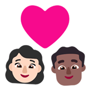 👩🏻‍❤️‍👨🏾 Emoji Pareja Enamorada - Mujer: Tono De Piel Claro, Hombre: Tono De Piel Oscuro Medio en Microsoft Windows 11 November 2021 Update.