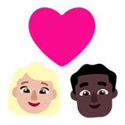 Émoji 👩🏼‍❤️‍👨🏿 Couple Avec Cœur - Femme: Peau Moyennement Claire, Homme: Peau Foncée sur Microsoft Windows 11 November 2021 Update.