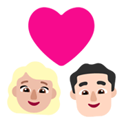 👩🏼‍❤️‍👨🏻 Emoji Pareja Enamorada - Mujer: Tono De Piel Claro Medio, Hombre: Tono De Piel Claro en Microsoft Windows 11 November 2021 Update.