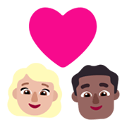 Émoji 👩🏼‍❤️‍👨🏾 Couple Avec Cœur - Femme: Peau Moyennement Claire, Homme: Peau Mate sur Microsoft Windows 11 November 2021 Update.