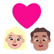 Emoji 👩🏼‍❤️‍👨🏽 Coppia Con Cuore - Donna: Carnagione Abbastanza Chiara, Uomo: Carnagione Olivastra su Microsoft Windows 11 November 2021 Update.