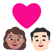 👩🏽‍❤️‍👨🏻 Emoji Pareja Enamorada - Mujer: Tono De Piel Medio, Hombre: Tono De Piel Claro en Microsoft Windows 11 November 2021 Update.