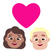 Emoji 👩🏽‍❤️‍👨🏼 Coppia Con Cuore - Donna: Carnagione Olivastra, Uomo: Carnagione Abbastanza Chiara su Microsoft Windows 11 November 2021 Update.