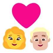 👩‍❤️‍👨🏼 Emoji Pareja Enamorada - Mujer, Hombre: Tono De Piel Claro Medio en Microsoft Windows 11 November 2021 Update.
