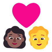 👩🏾‍❤️‍🧑 Emoji Pareja Enamorada: Mujer, Persona, Tono De Piel Oscuro Medio, Sin tono de piel en Microsoft Windows 11 November 2021 Update.