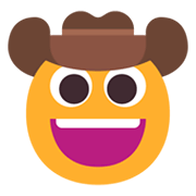 Emoji 🤠 Faccina Con Cappello Da Cowboy su Microsoft Windows 11 November 2021 Update.