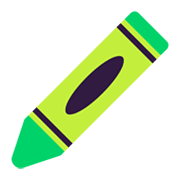 Émoji 🖍️ Crayon Pastel sur Microsoft Windows 11 November 2021 Update.