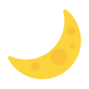 Emoji 🌙 Spicchio Di Luna su Microsoft Windows 11 November 2021 Update.