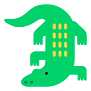 Émoji 🐊 Crocodile sur Microsoft Windows 11 November 2021 Update.