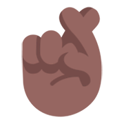 🤞🏾 Emoji Hand mit gekreuzten Fingern: mitteldunkle Hautfarbe Microsoft Windows 11 November 2021 Update.