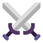 Émoji ⚔️ épées Croisées sur Microsoft Windows 11 November 2021 Update.