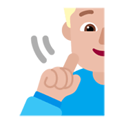 🧏🏼‍♂️ Emoji gehörloser Mann: mittelhelle Hautfarbe Microsoft Windows 11 November 2021 Update.