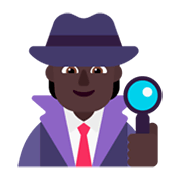 🕵🏿 Emoji Detektiv(in): dunkle Hautfarbe Microsoft Windows 11 November 2021 Update.