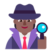 Emoji 🕵🏾 Detective: Carnagione Abbastanza Scura su Microsoft Windows 11 November 2021 Update.