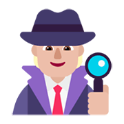 Emoji 🕵🏼 Detective: Carnagione Abbastanza Chiara su Microsoft Windows 11 November 2021 Update.