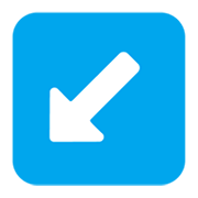 ↙️ Emoji Flecha Hacia La Esquina Inferior Izquierda en Microsoft Windows 11 November 2021 Update.