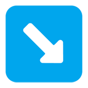 ↘️ Emoji Flecha Hacia La Esquina Inferior Derecha en Microsoft Windows 11 November 2021 Update.