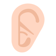 👂🏻 Emoji Oreja: Tono De Piel Claro en Microsoft Windows 11 November 2021 Update.