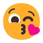 Emoji 😘 Faccina Che Manda Un Bacio su Microsoft Windows 11 November 2021 Update.