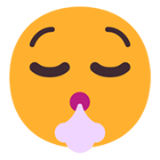 Emoji 😮‍💨 Faccia Espirando su Microsoft Windows 11 November 2021 Update.