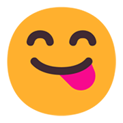 Emoji 😋 Faccina Che Si Lecca I Baffi su Microsoft Windows 11 November 2021 Update.