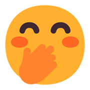 Emoji 🤭 Faccina Con Mano Sulla Bocca su Microsoft Windows 11 November 2021 Update.