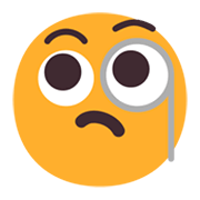 Emoji 🧐 Faccina Con Monocolo su Microsoft Windows 11 November 2021 Update.