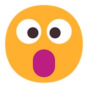 Emoji 😮 Faccina Con Bocca Aperta su Microsoft Windows 11 November 2021 Update.