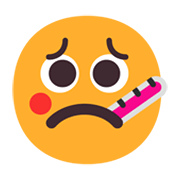 Emoji 🤒 Faccina Con Termometro su Microsoft Windows 11 November 2021 Update.