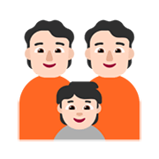Emoji 👪🏻 Famiglia, Carnagione Chiara su Microsoft Windows 11 November 2021 Update.