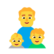 👨‍👶‍👦 Emoji Familie: Mann, Baby, Junge Microsoft Windows 11 November 2021 Update.