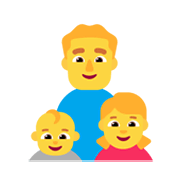 Emoji 👨‍👶‍👧 Famiglia: Uomo, Neonato, Bambina su Microsoft Windows 11 November 2021 Update.