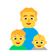 👨‍👦‍👶 Emoji Familia: hombre, niño, bebé en Microsoft Windows 11 November 2021 Update.