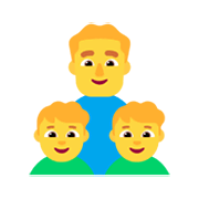 Emoji 👨‍👦‍👦 Famiglia: Uomo, Bambino E Bambino su Microsoft Windows 11 November 2021 Update.