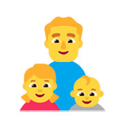 👨‍👧‍👶 Emoji Familie: Mann, Mädchen, Baby Microsoft Windows 11 November 2021 Update.