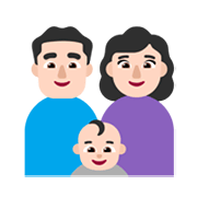👨🏻‍👩🏻‍👶🏻 Emoji Família - Homem, Mulher, Menino: Pele Clara na Microsoft Windows 11 November 2021 Update.