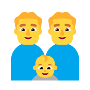 👨‍👨‍👶 Emoji Familia: hombre, hombre, bebé en Microsoft Windows 11 November 2021 Update.