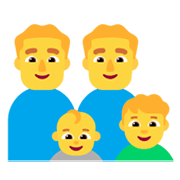 👨‍👨‍👶‍👦 Emoji Familia: hombre, hombre, bebé, niño en Microsoft Windows 11 November 2021 Update.
