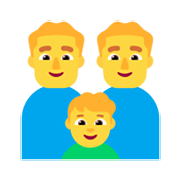 👨‍👨‍👦 Emoji Familie: Mann, Mann und Junge Microsoft Windows 11 November 2021 Update.
