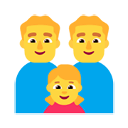 👨‍👨‍👧 Emoji Familie: Mann, Mann und Mädchen Microsoft Windows 11 November 2021 Update.