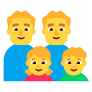 Emoji 👨‍👨‍👧‍👦 Famiglia: Uomo, Uomo, Bambina E Bambino su Microsoft Windows 11 November 2021 Update.