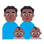 👨🏾‍👨🏾‍👶🏾‍👶🏾 Emoji Familia - Hombre, Mujer, Bebé, Bebé: Tono De Piel Oscuro Medio en Microsoft Windows 11 November 2021 Update.
