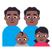 👨🏾‍👨🏾‍👶🏾‍👧🏾 Emoji Familie - Mann, Frau, Baby, Mädchen: mitteldunkle Hautfarbe Microsoft Windows 11 November 2021 Update.
