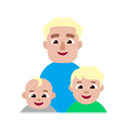 Émoji 👨🏼‍👶🏼‍👦🏼 Famille - Homme, Bébé, Garçon: Peau Moyennement Claire sur Microsoft Windows 11 November 2021 Update.
