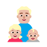 Émoji 👨🏼‍👧🏼‍👶🏼 Famille - Homme, Fille, Bébé: Peau Moyennement Claire sur Microsoft Windows 11 November 2021 Update.