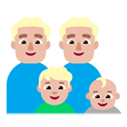 👨🏼‍👨🏼‍👦🏼‍👶🏼 Emoji Família - Homem, Homem, Menino, Bebê: Pele Morena Clara na Microsoft Windows 11 November 2021 Update.