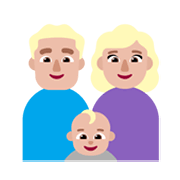 Émoji 👨🏼‍👩🏼‍👶🏼 Famille - Homme, Femme, Bébé: Peau Moyennement Claire sur Microsoft Windows 11 November 2021 Update.
