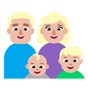 Emoji 👨🏼‍👩🏼‍👶🏼‍👦🏼 Famiglia - Uomo, Donna, Neonato, Bambino: Carnagione Abbastanza Chiara su Microsoft Windows 11 November 2021 Update.