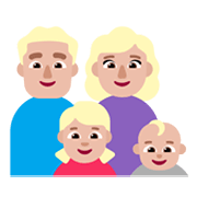 Émoji 👨🏼‍👩🏼‍👧🏼‍👶🏼 Famille - Homme, Femme, Fille, Bébé: Peau Moyennement Claire sur Microsoft Windows 11 November 2021 Update.