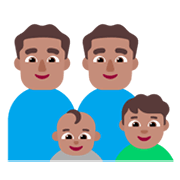 👨🏽‍👨🏽‍👶🏽‍👦🏽 Emoji Familie - Mann, Mann, Baby, Junge: mittlere Hautfarbe Microsoft Windows 11 November 2021 Update.